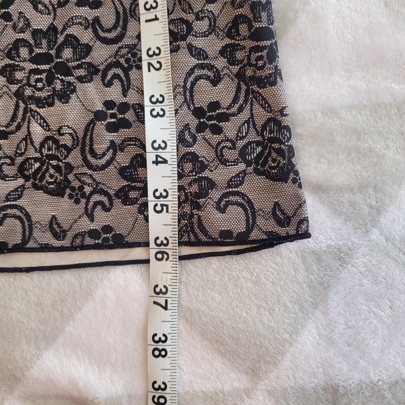 Sexy Chemise Slip Dress, Lace Pattern Shapewear Lingerie, Size L/M - Picture 9 of 9